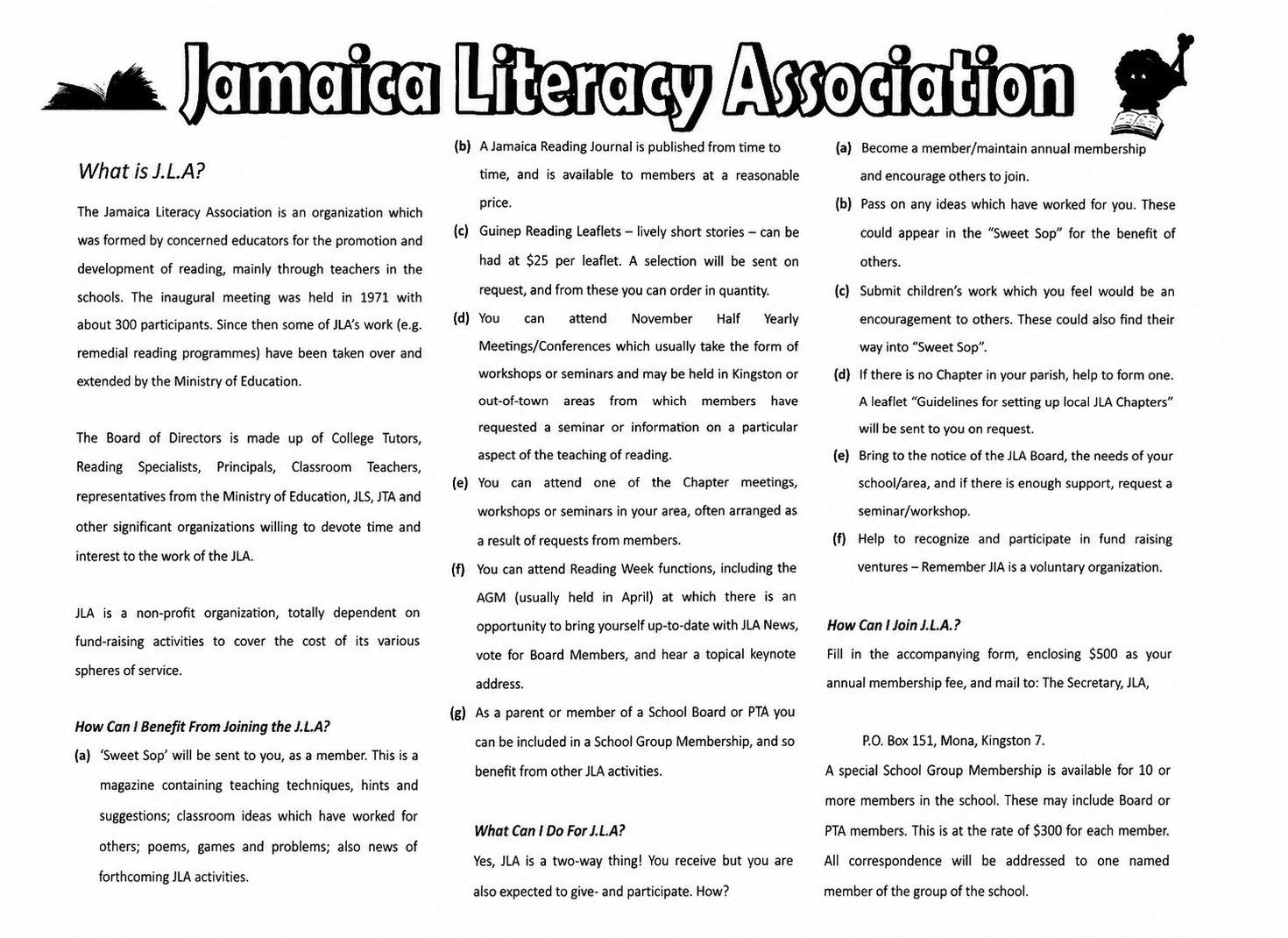 Jamaica Literacy Association exhibitor image 2